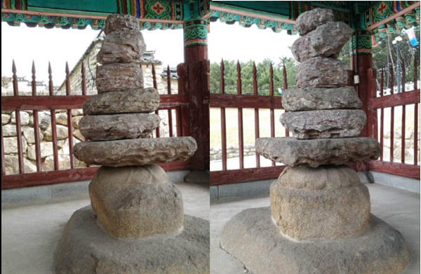 허황옥이 가야국에 올 때 배에 싣고 왔다는 파사석탑. [사진 제공 – 이양재]