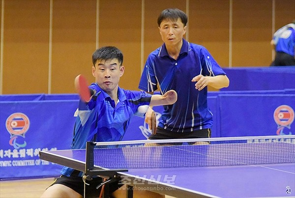 장애자 체육활동도 활발히 벌리고 있다. [사진-조선신보 갈무리]