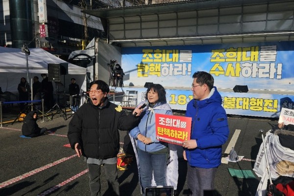 구본기촛불행동공동대표의 촛불국민 속으로 [사진-통일뉴스 하태한 통신원]