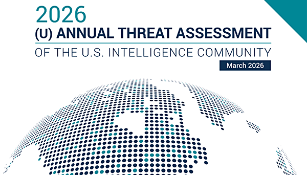 미국 DNI '2026 연례위협평가 보고서' 표지 갈무리.
