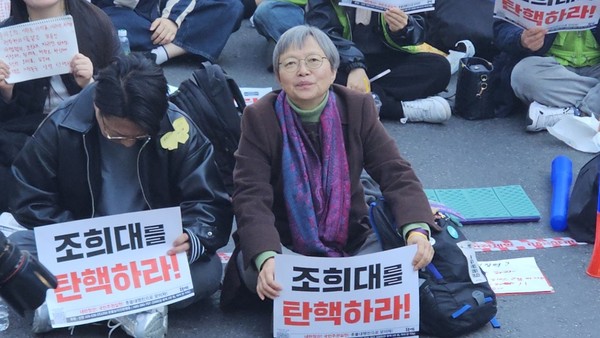 김은진 촛볼행동 상임대표 [사진-통일뉴스 하태한 통신원]