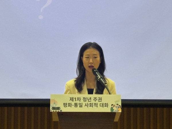 환영사를 하는 이종주 통일부 통일정책실장 [사진-통일뉴스 서영빈 기자]