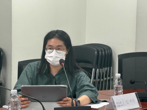 김지은 기간제교사 [사진-통일뉴스 서영빈 기자]