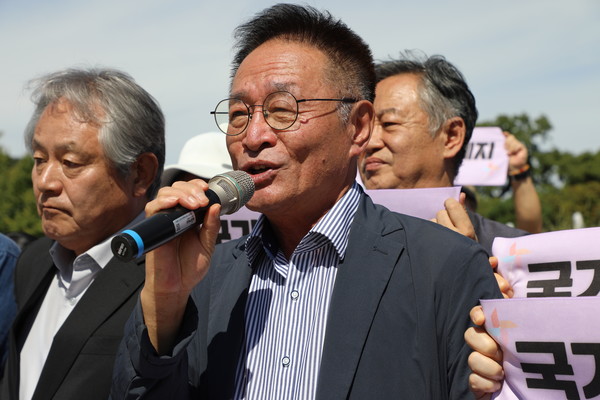 김재하 국가보안법폐지국민행동 대표&nbsp;[사진-통일뉴스 김래곤 통신원]