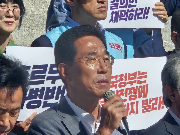 김주영 더불어민주당 대외협력위원장 [사진-통일뉴스 이승현 기자]