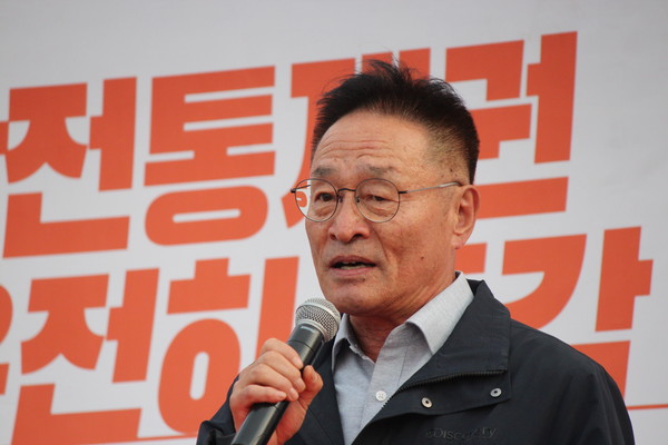 김재하 전국민중행동 공동대표 [사진-통일뉴스 이승현 기자]
